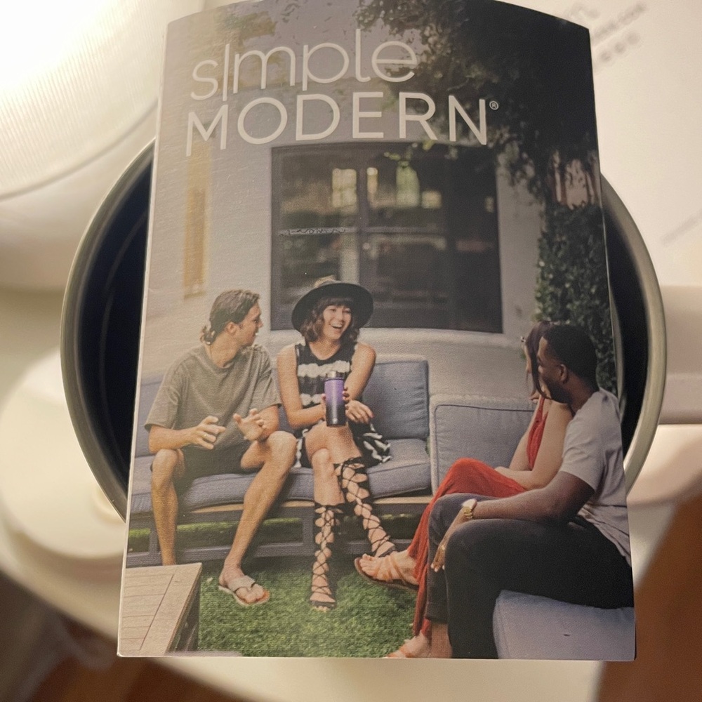 Poshmark Logo Simple Modern White Travel Tumbler - Picture 5 of 8